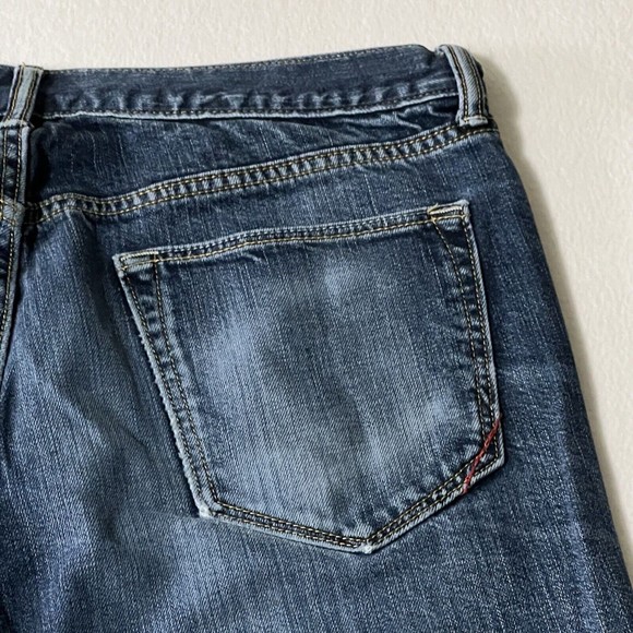 Banana Republic Straight Jeans Mens TAG 34x34 Blue Denim Dark Wash FIT 34x32.5 - Picture 15 of 17